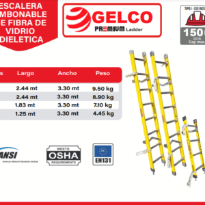 Escalera Embonable - Fibra de vidrio - GELCO PREMIUM