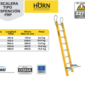 Escalera Tipo Suspensión FRP