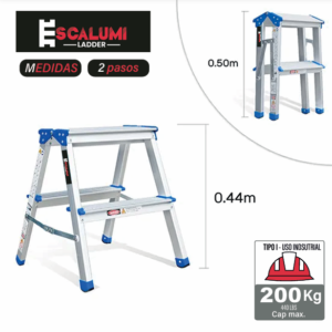 Banqueta Doble Acceso - Aluminio 2 Pasos